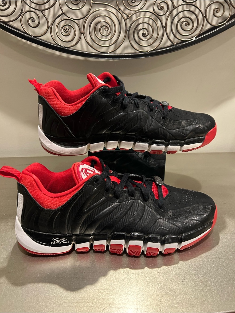 adidas Derek Rose Black and Red Men's Athletic Trainers